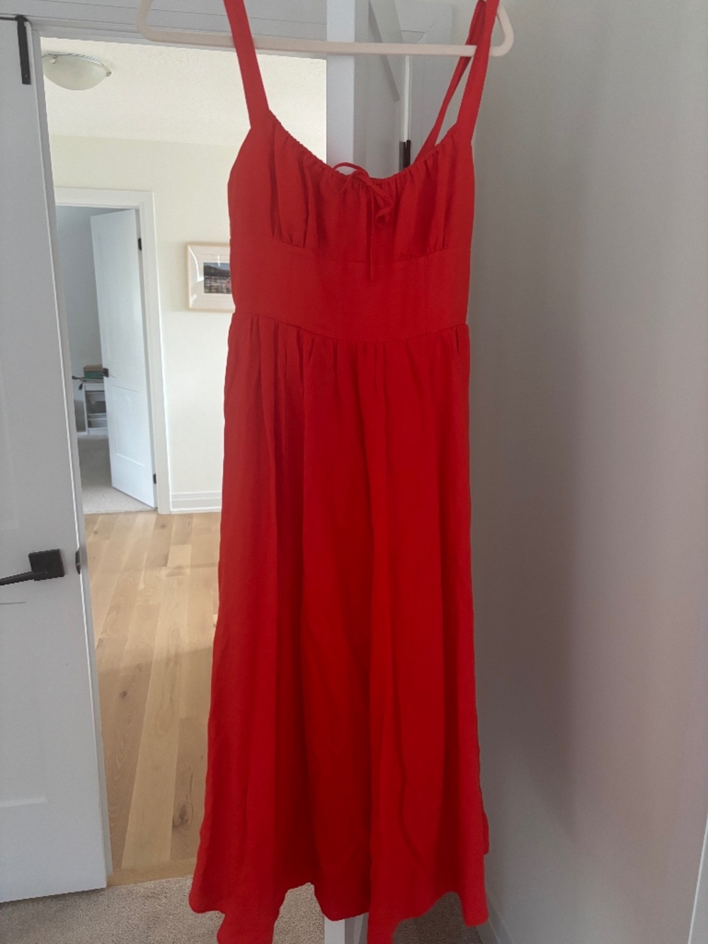 Aritzia linen midi dress